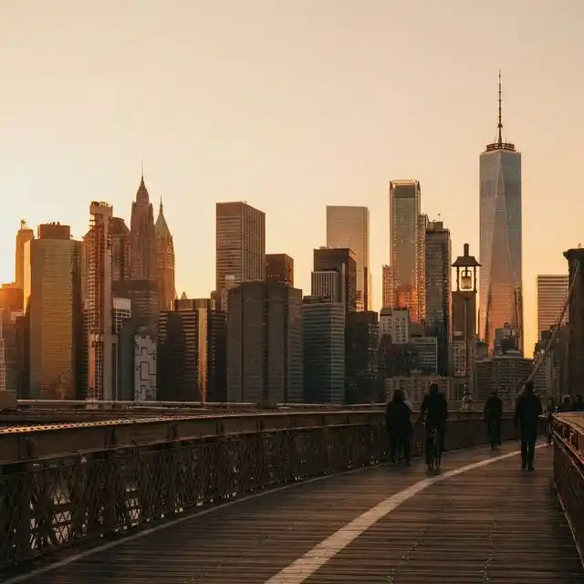 Skyline de Nueva York al atardecer