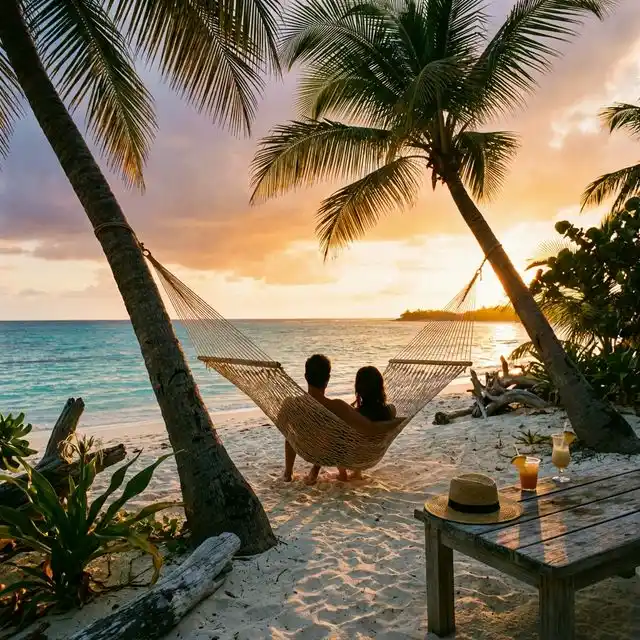 Playa caribeña paradisíaca