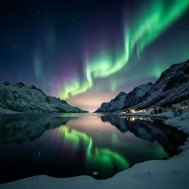 Auroras boreales en Escandinavia