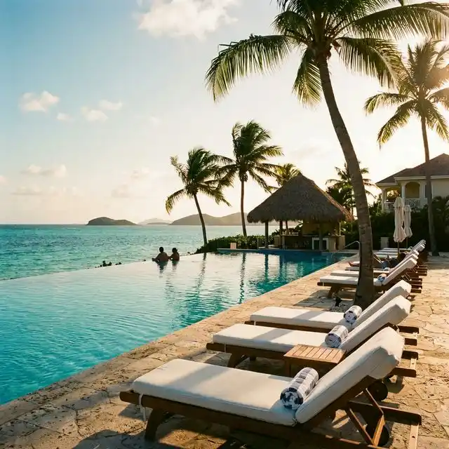 Resort de lujo con piscina infinita